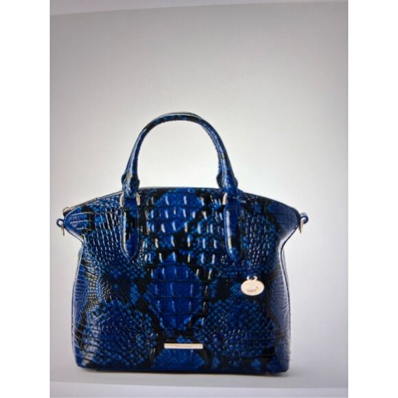 NWT Brahmin Duxbury Satchel Blue Viper Ombre Melbourne - Picture 3 of 6